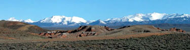 Wind River Mountain Range in Southwestern Wyoming.